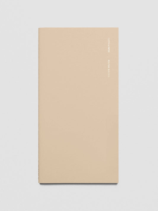 Cloth & Paper Routine Builder Notebook | A5 Slim | Beignet Travel Notebook | A5 Slim