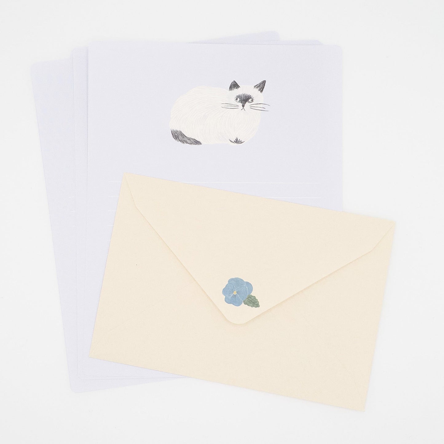 EL COMMUN Greeting Cards Matsuo Miyuki - Cat Letter Set - Repos