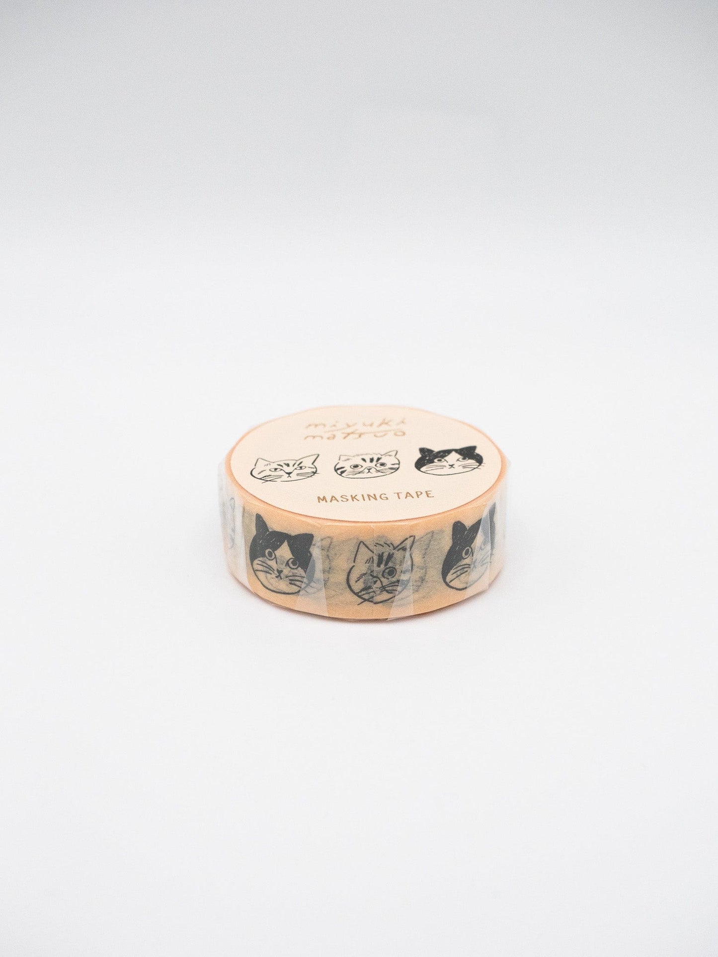 EL COMMUN Washi Tape Rosette (Yellow) Miyuki Matsuo Cat Face Washi Tape