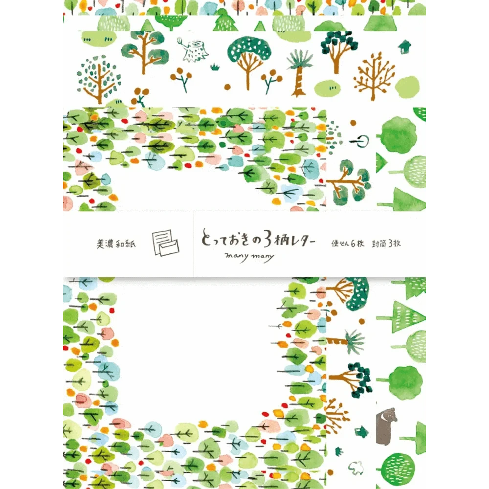 FURUKAWASHIKO Letter Sets Forest Letter Set