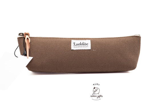 LUDDITE Co. Pen & Pencil Cases Brown Luddite Boat Pen Case