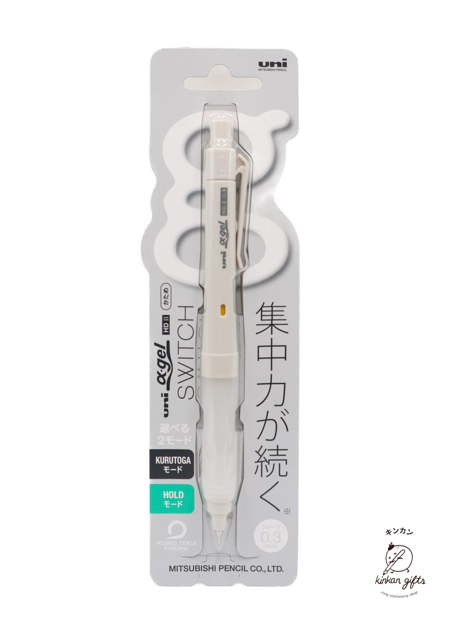 MDS Co.,Ltd. Pencils Mitsubishi uni Mechanical Pencil Alpha-Gel Switch