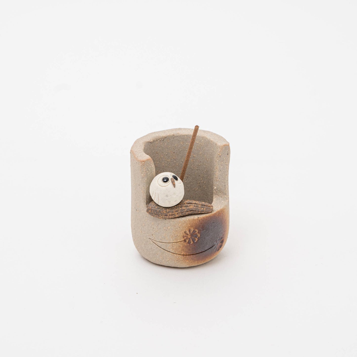 U PLUS INC Shigaraki Incense Holder | Owl