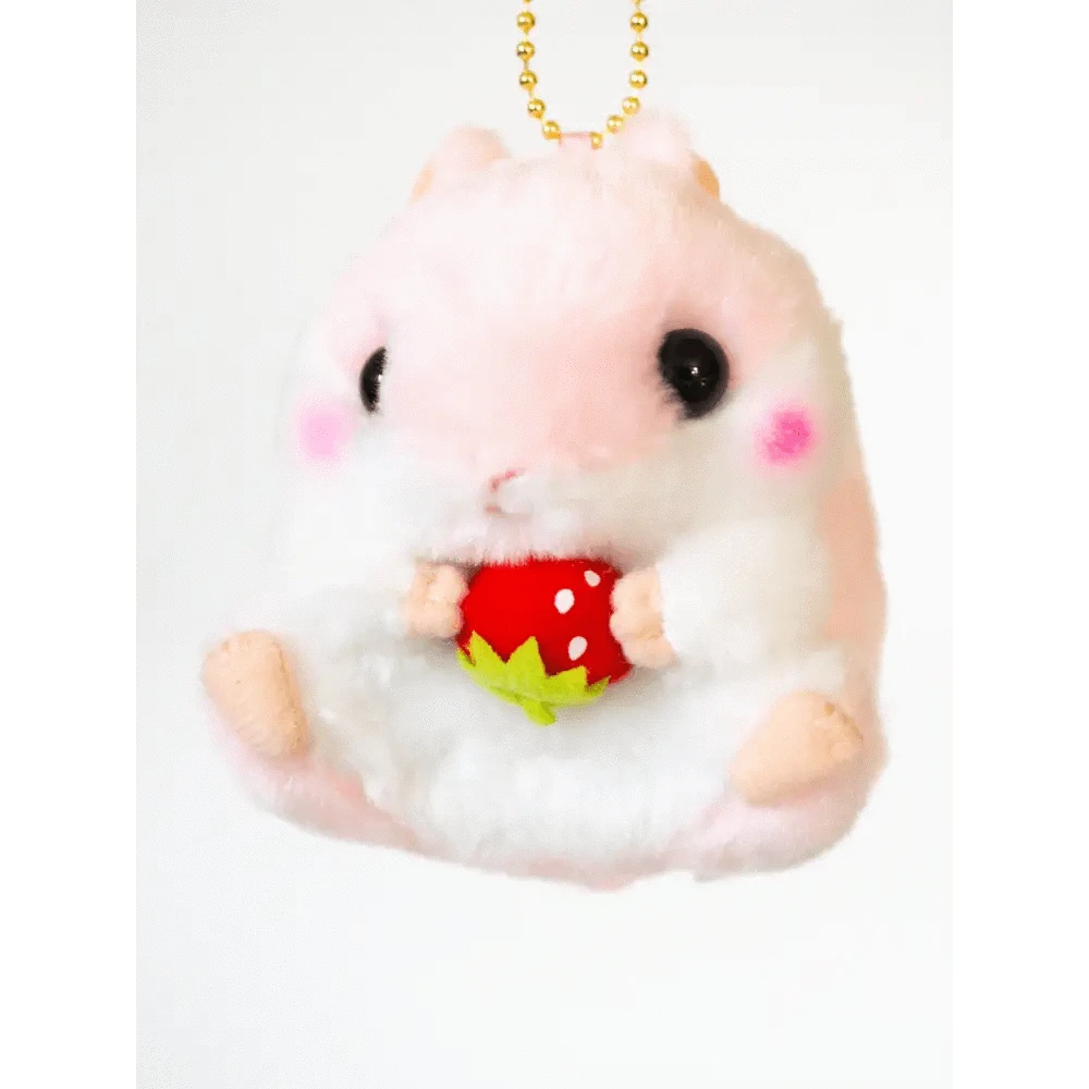 Amuse,Inc. Keychains Pink Hamster Keychain Plush