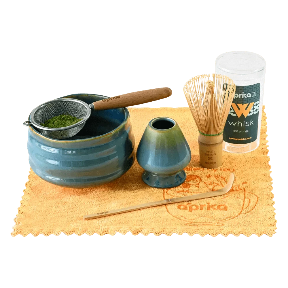 Aprikalife Tea & Tea Sets Blue Ceremonial Matcha Starter Kit (6pcs), Christmas Gift Set