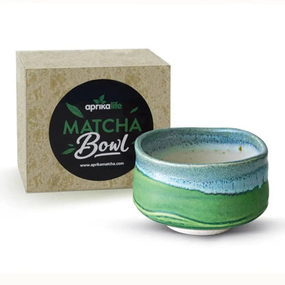 Aprikalife Tea & Tea Sets Handmade Japanese Sea Matcha Tea Bowl