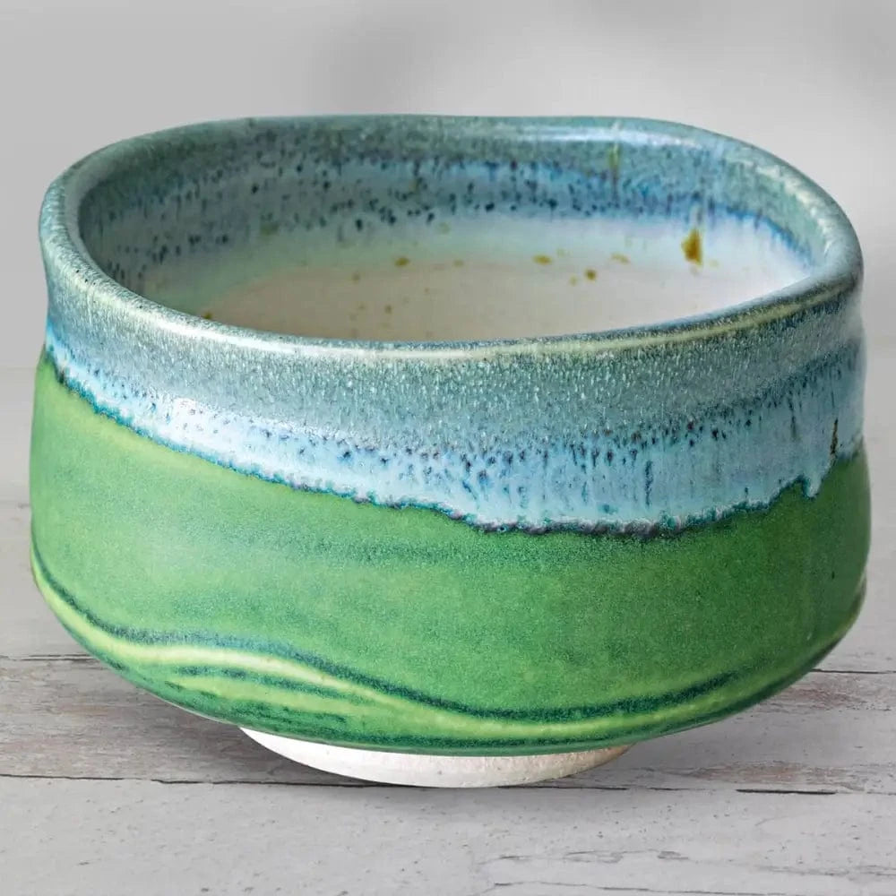 Aprikalife Tea & Tea Sets Handmade Japanese Sea Matcha Tea Bowl