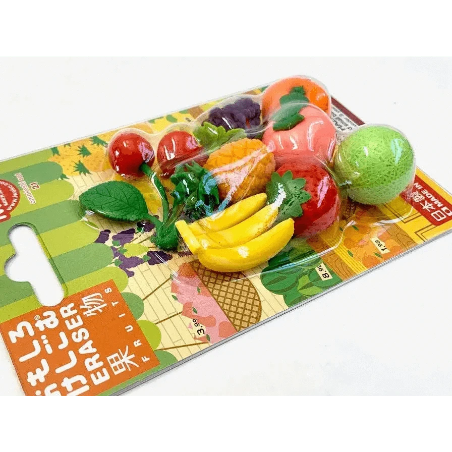 BCmini Erasers Iwako Fruit Eraser Card