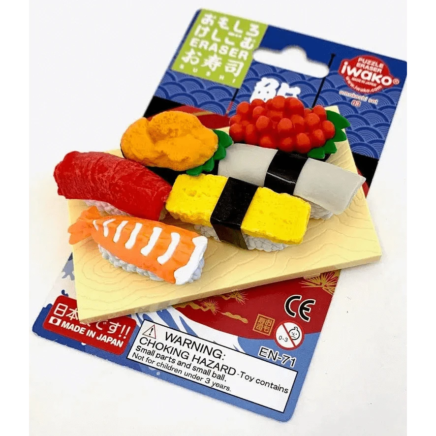 BCmini Erasers Iwako Sushi Eraser Card