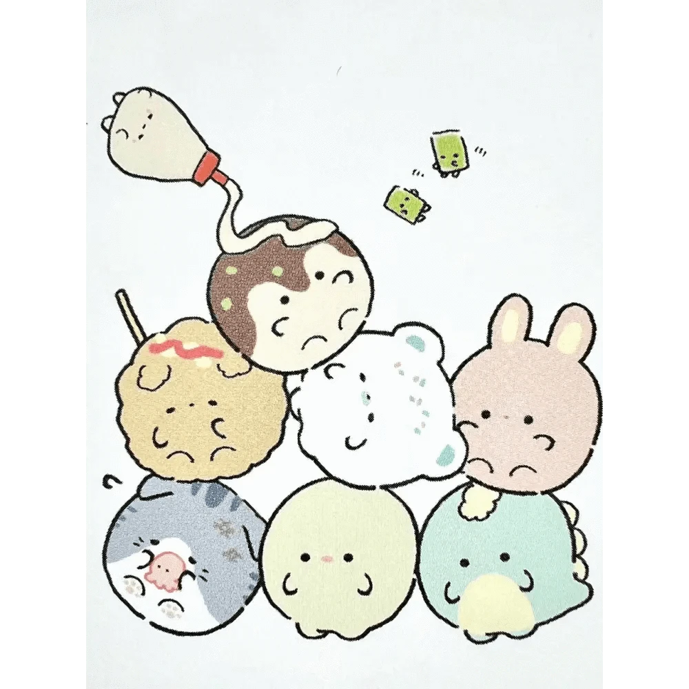 BCmini Notebooks & Notepads Round Animals Takoyaki Mini Notepad