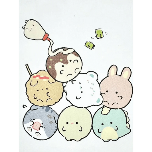 BCmini Notebooks & Notepads Round Animals Takoyaki Mini Notepad