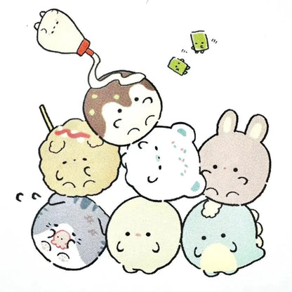 BCmini Notebooks & Notepads Round Animals Takoyaki Mini Notepad