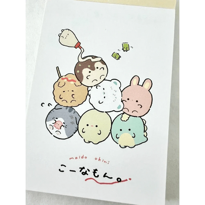 BCmini Notebooks & Notepads Round Animals Takoyaki Mini Notepad