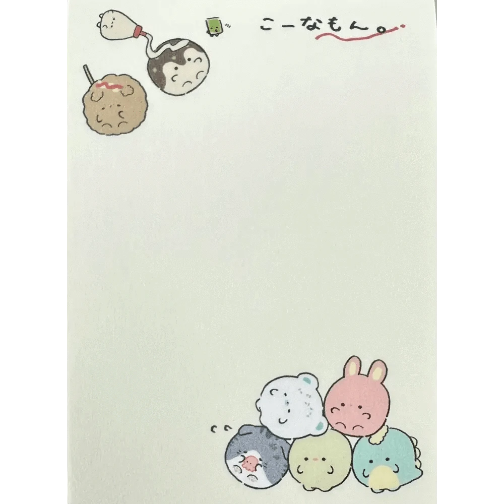 BCmini Notebooks & Notepads Round Animals Takoyaki Mini Notepad