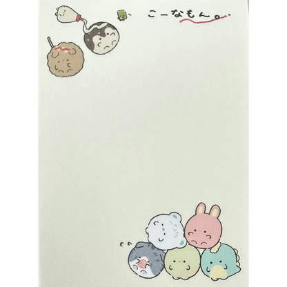 BCmini Notebooks & Notepads Round Animals Takoyaki Mini Notepad