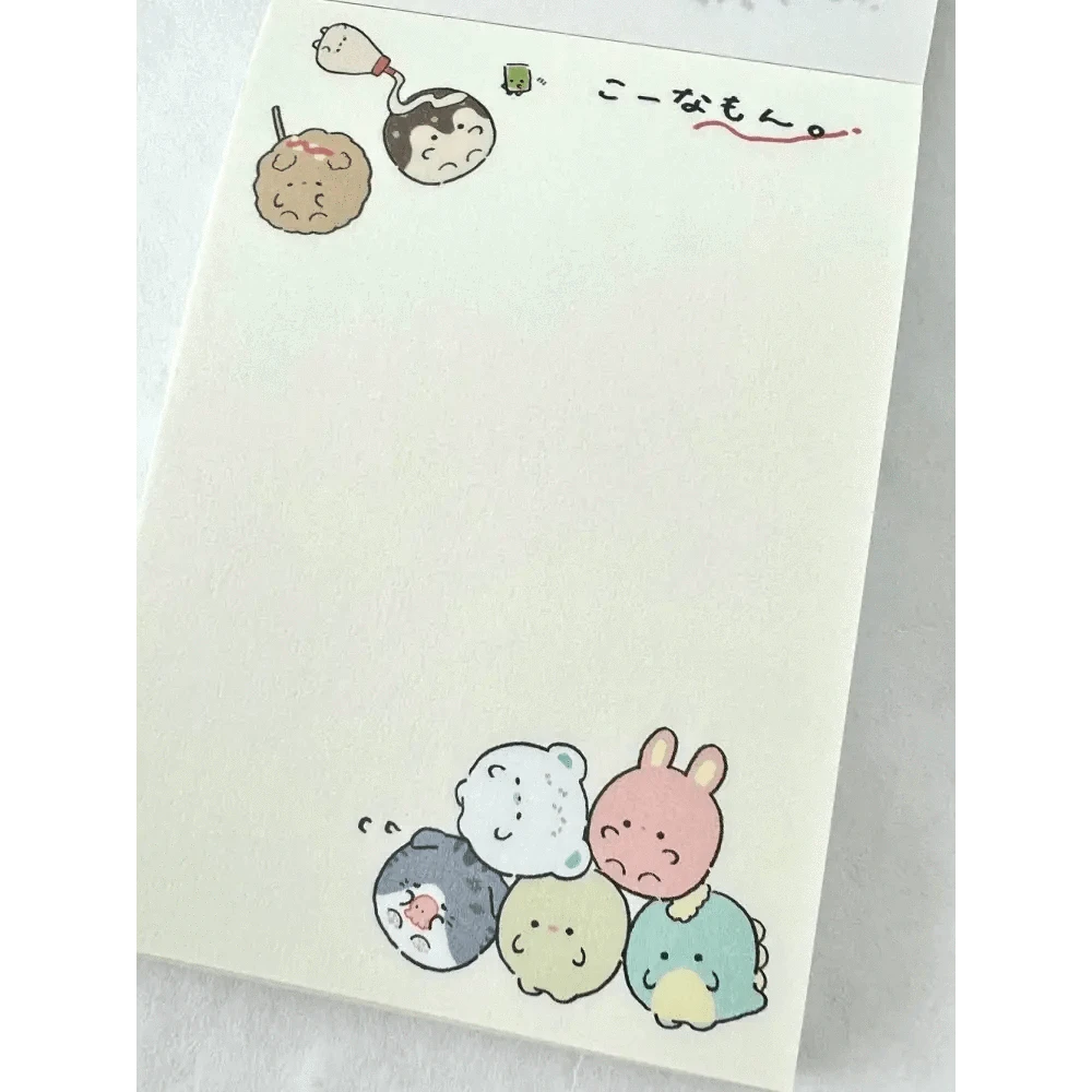 BCmini Notebooks & Notepads Round Animals Takoyaki Mini Notepad