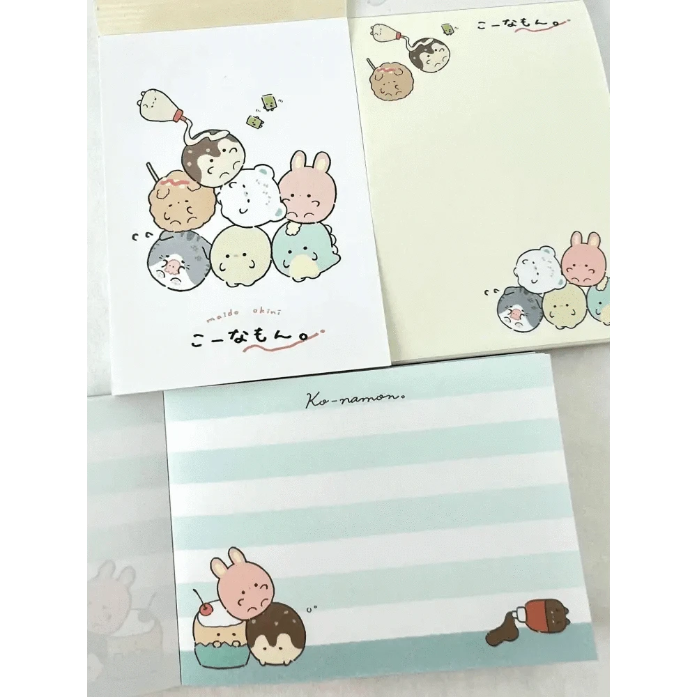 BCmini Notebooks & Notepads Round Animals Takoyaki Mini Notepad