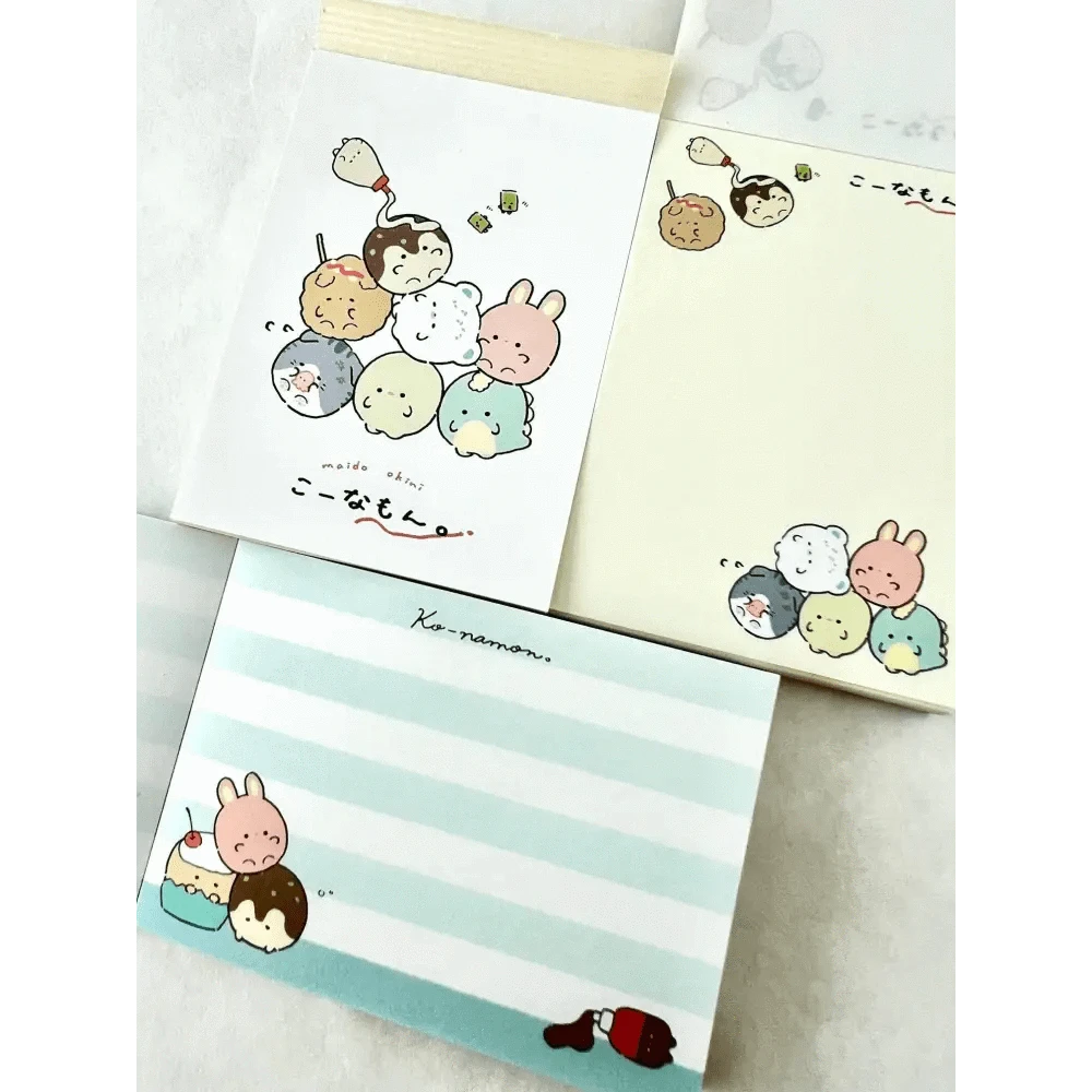 BCmini Notebooks & Notepads Round Animals Takoyaki Mini Notepad