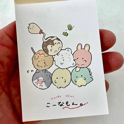 BCmini Notebooks & Notepads Round Animals Takoyaki Mini Notepad