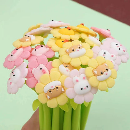 BCmini Pens Blossoming Animals Gel Pen