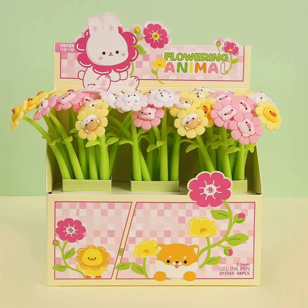 BCmini Pens Blossoming Animals Gel Pen