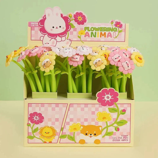 BCmini Pens Blossoming Animals Gel Pen