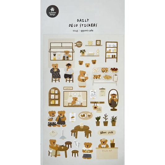 BCmini Sticker Sheet Ggumi Cafe Sticker Sheet - Suatelier Design