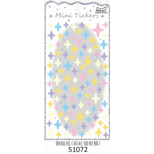 BCmini Sticker Sheet MINI CRYSTAL STAR STICKERS