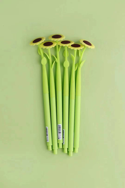 BCmini SUNFLOWER FLOWER WIGGLE GEL PEN-24