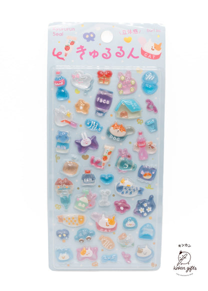 BGM INC. Decorative Stickers Fun Life BGM - Kyuyurun 3D Stickers - Cafe a la Mode