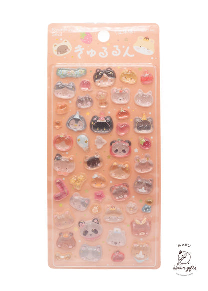BGM INC. Decorative Stickers Loose Animals BGM - Kyuyurun 3D Stickers - Cafe a la Mode