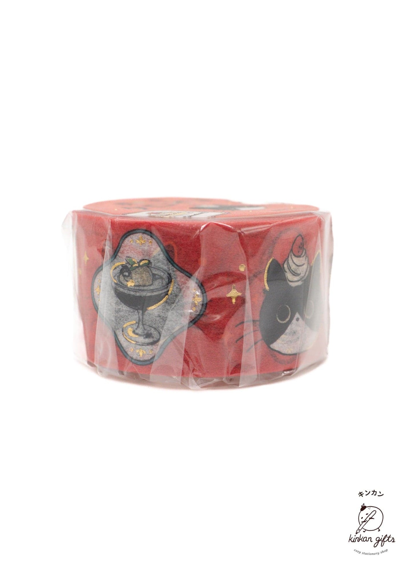 BGM INC. Washi Tape BGM Washi Tape Black-cat Coffee Shop Cat