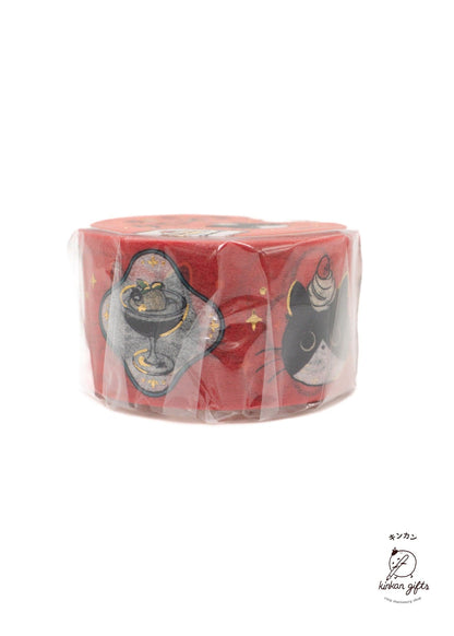 BGM INC. Washi Tape BGM Washi Tape Black-cat Coffee Shop Cat