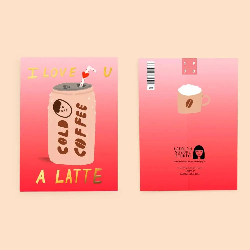 Carolyn Suzuki Greeting Cards COLD BREW - Love Card