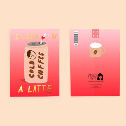 Carolyn Suzuki Greeting Cards COLD BREW - Love Card