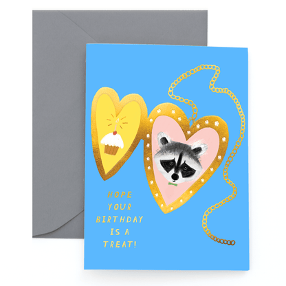 Carolyn Suzuki Greeting Cards RACCOON PAL - Birthday Card