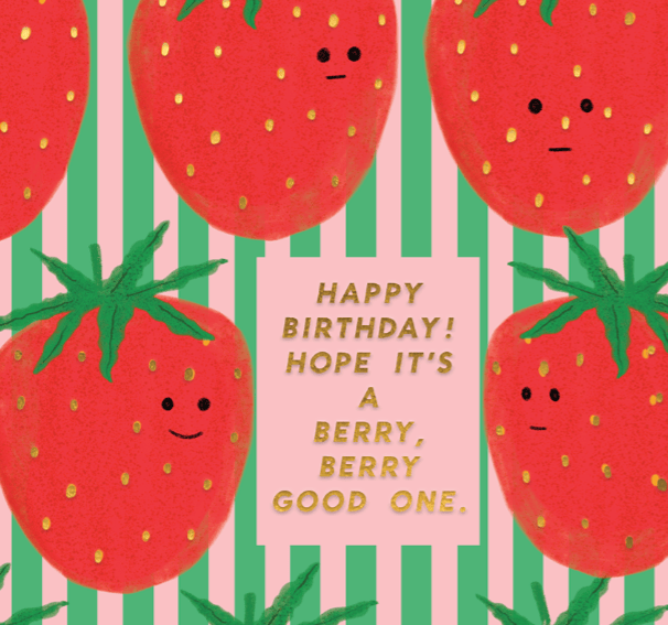 Carolyn Suzuki MEGA ICHIGO PARTY - Birthday Card