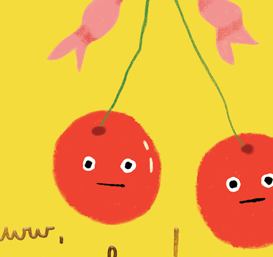 Carolyn Suzuki SWEET CHERRIES - Thank You Card