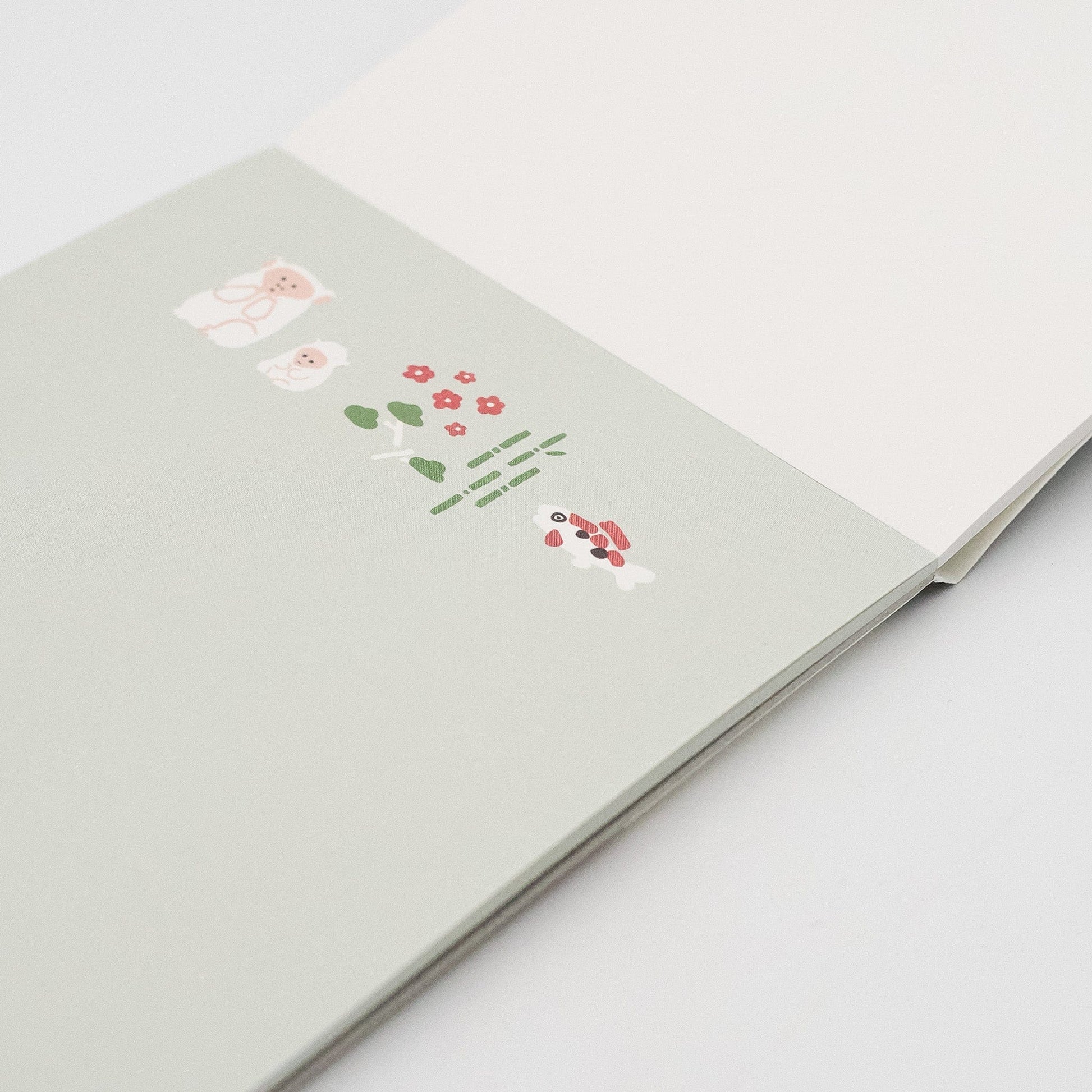 EL COMMUN Greeting Cards Goyururi Living Things Letter Set