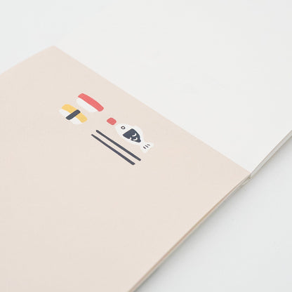 EL COMMUN Greeting Cards Goyururi Sushi Letter Set