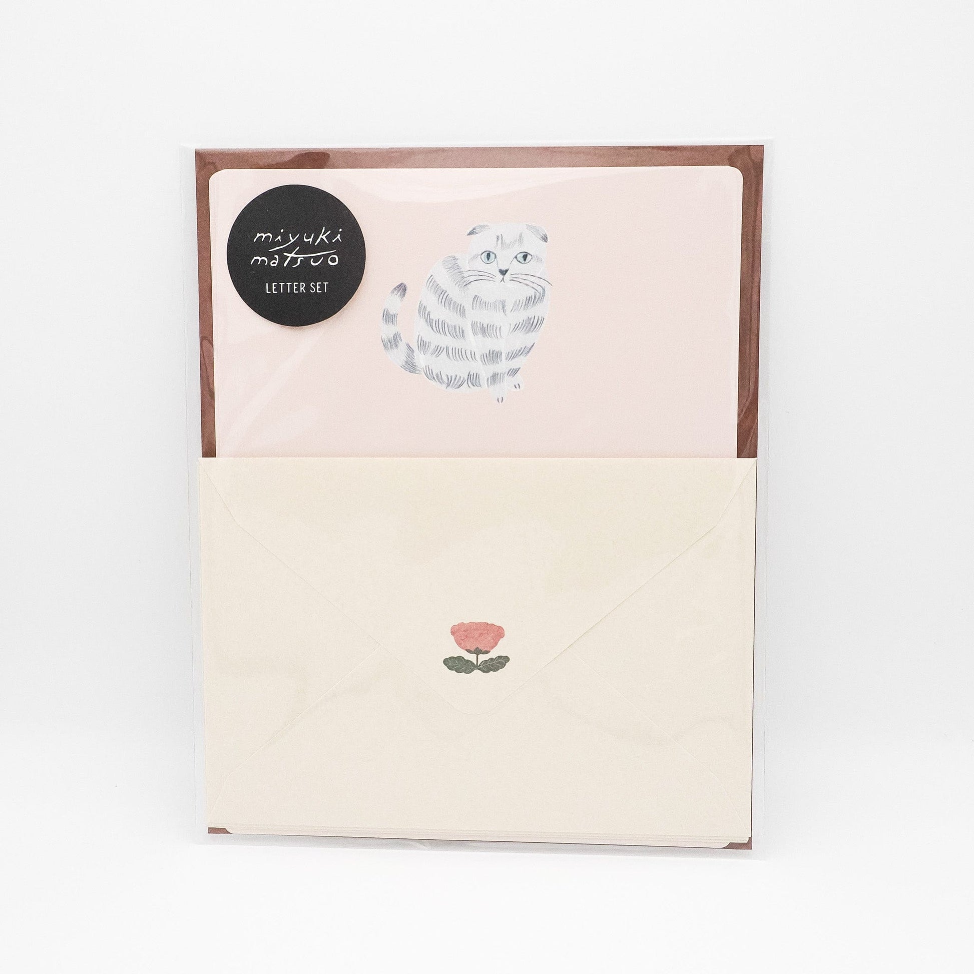 EL COMMUN Greeting Cards Matsuo Miyuki - Cat Letter Set - Amy