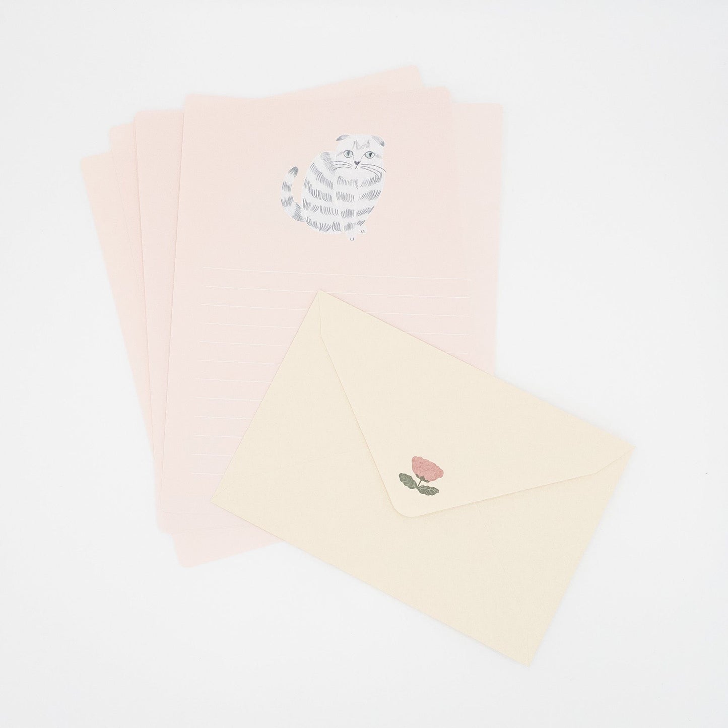 EL COMMUN Greeting Cards Matsuo Miyuki - Cat Letter Set - Amy