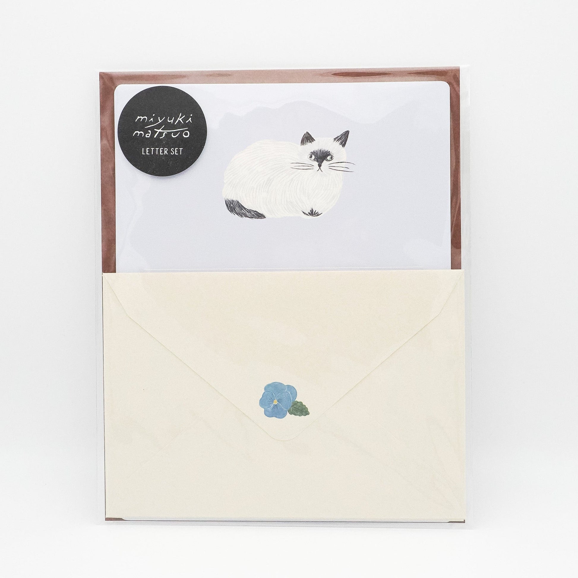EL COMMUN Greeting Cards Matsuo Miyuki - Cat Letter Set - Repos