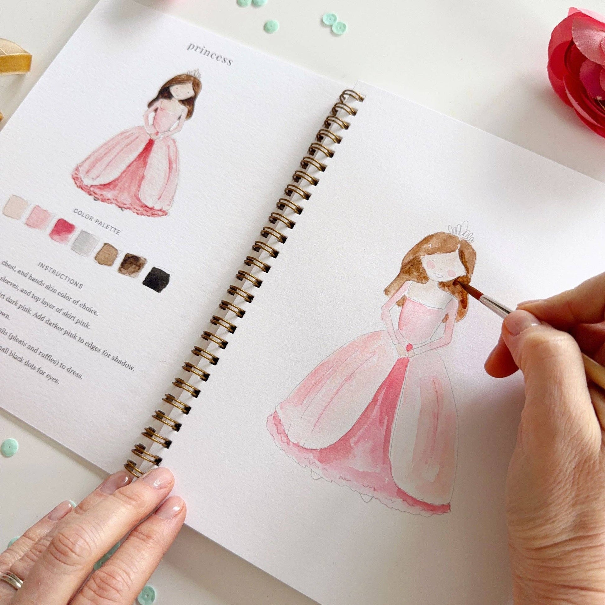 emily lex studio Fairytale watercolor workbook