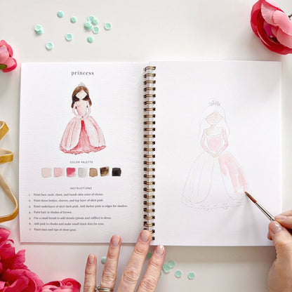 emily lex studio Fairytale watercolor workbook