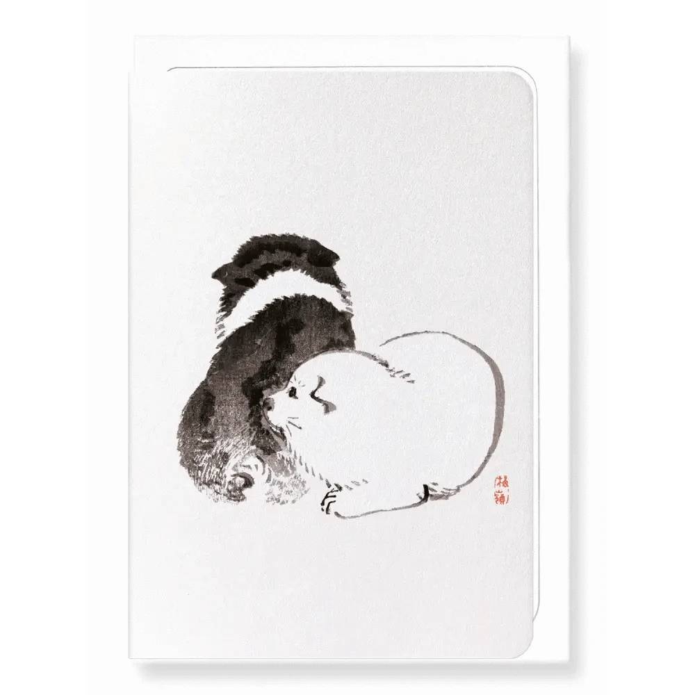 Ezen Trade Greeting Cards DOG PUPPIES: Japanese Greeting Card