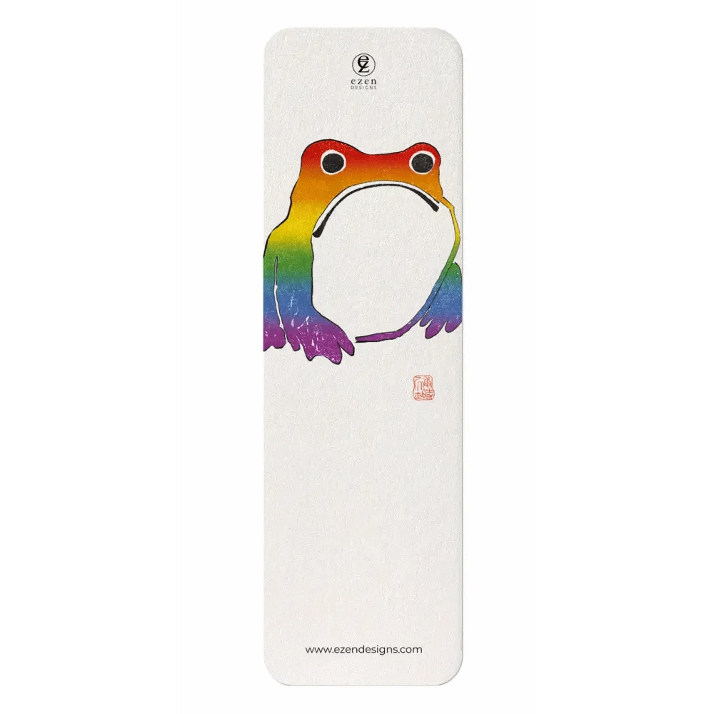 Ezen Trade Greeting Cards RAINBOW FROG: Japanese Bookmark