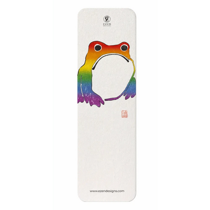 Ezen Trade Greeting Cards RAINBOW FROG: Japanese Bookmark