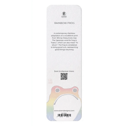 Ezen Trade Greeting Cards RAINBOW FROG: Japanese Bookmark