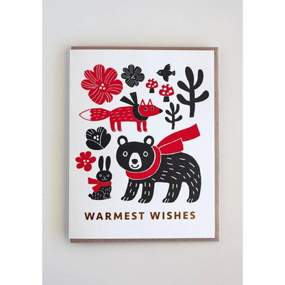 Fugu Fugu Press Greeting Cards Warmest Bear Bunny Fox